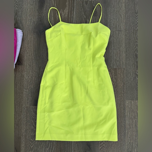 NWT - Milly Cady Slip Dress - Size 2 - Limeade - Picture 3 of 7